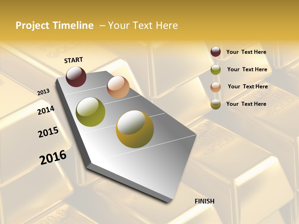 Fortune Financial Golden PowerPoint Template