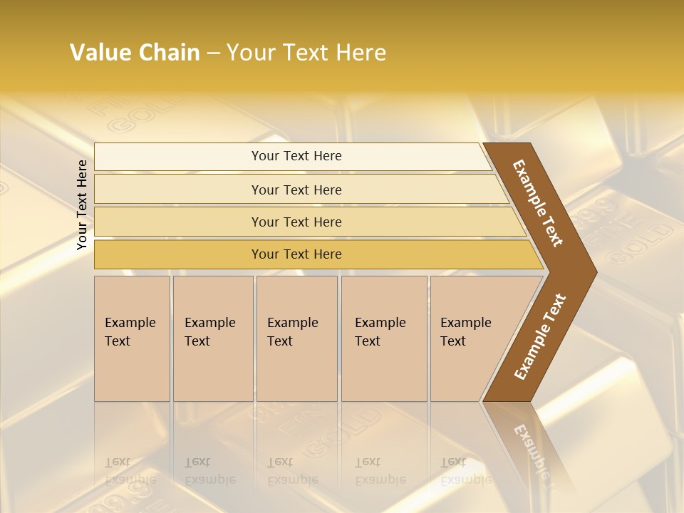 Fortune Financial Golden PowerPoint Template