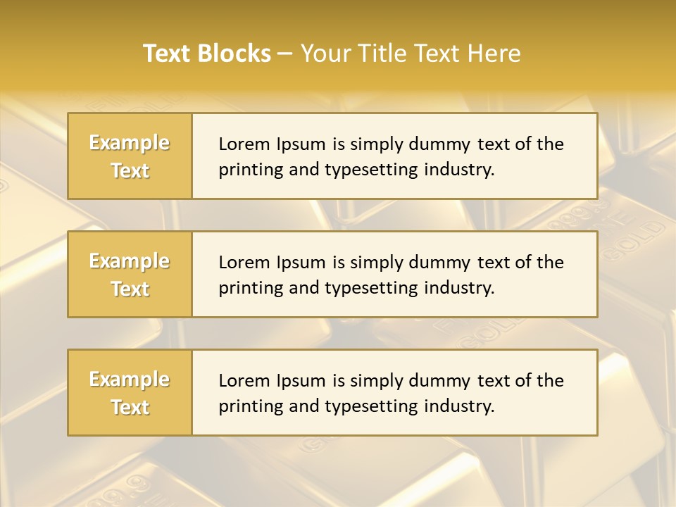 Fortune Financial Golden PowerPoint Template