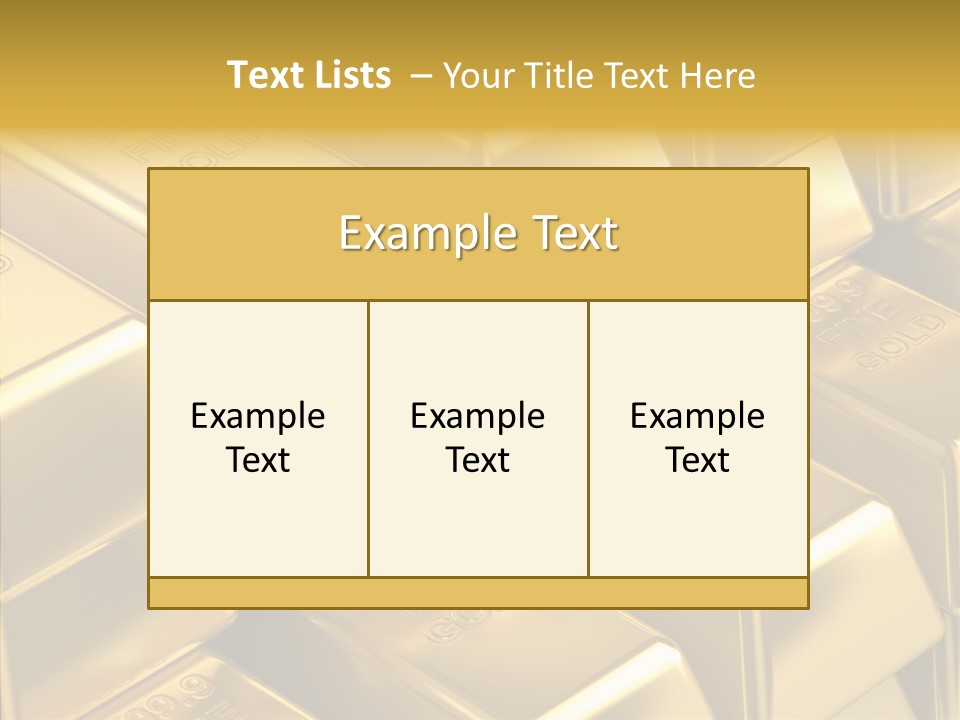 Fortune Financial Golden PowerPoint Template