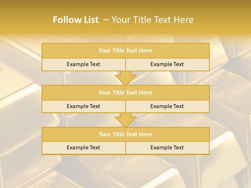 Fortune Financial Golden PowerPoint Template