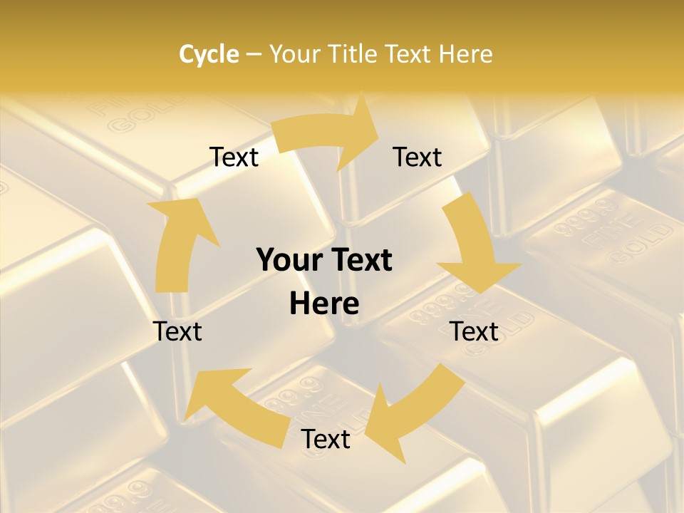 Fortune Financial Golden PowerPoint Template