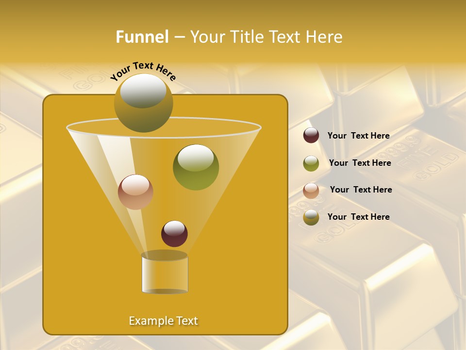 Fortune Financial Golden PowerPoint Template