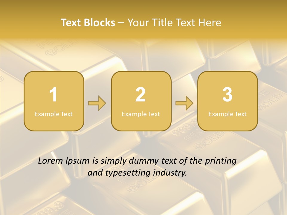 Fortune Financial Golden PowerPoint Template