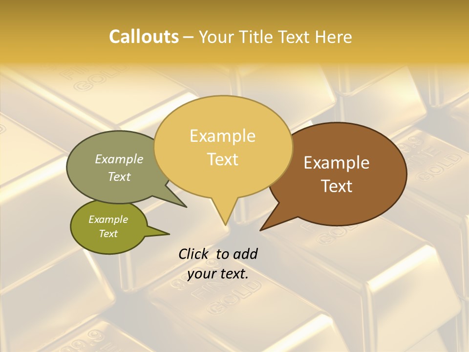 Fortune Financial Golden PowerPoint Template