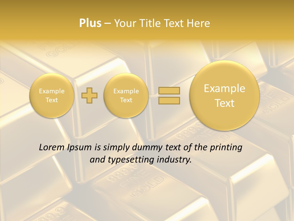 Fortune Financial Golden PowerPoint Template