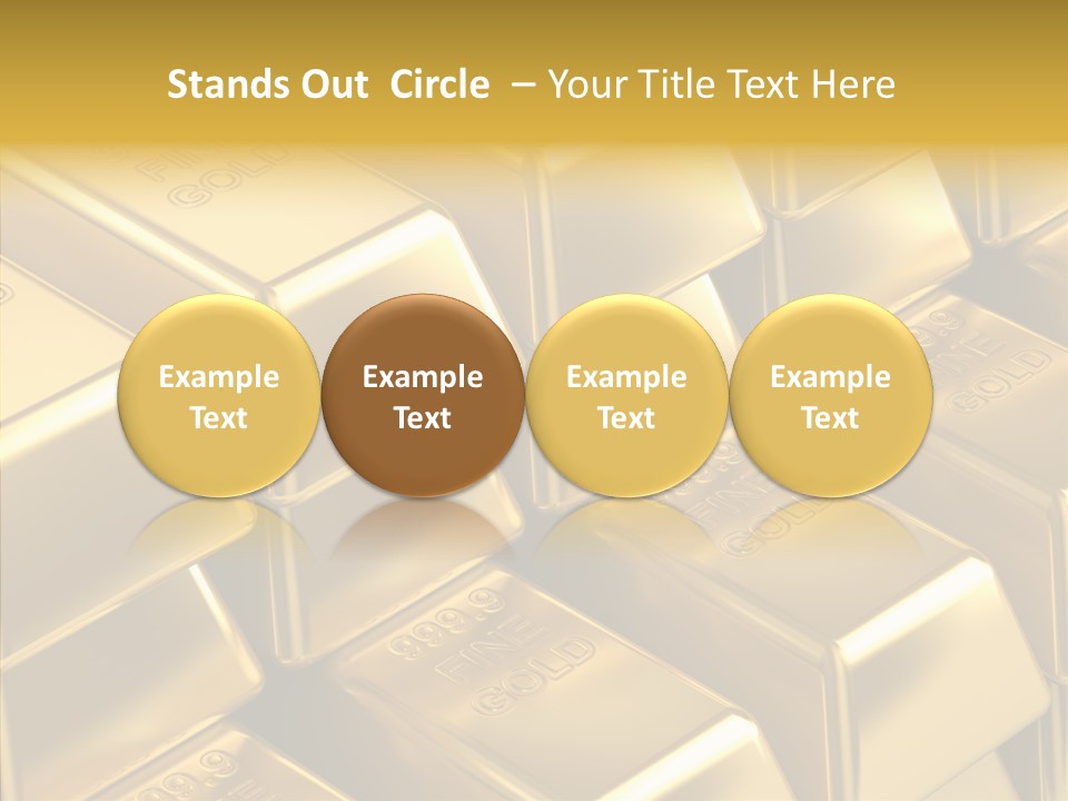 Fortune Financial Golden PowerPoint Template