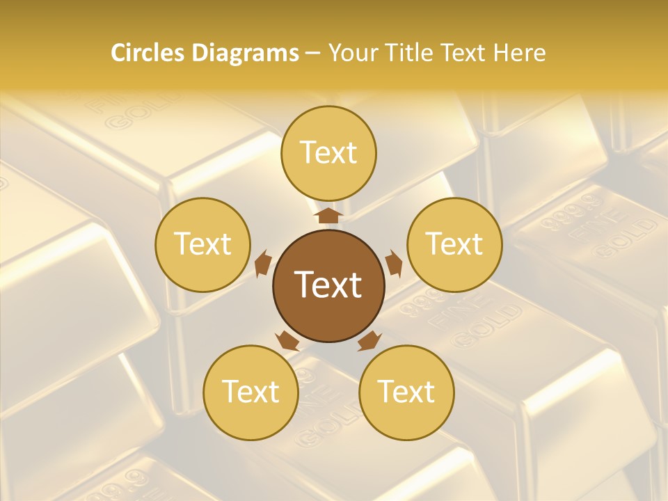 Fortune Financial Golden PowerPoint Template