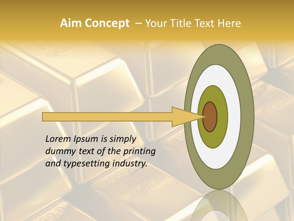 Fortune Financial Golden PowerPoint Template