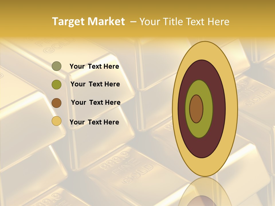 Fortune Financial Golden PowerPoint Template