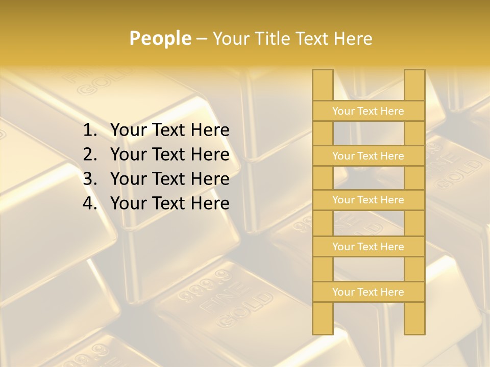 Fortune Financial Golden PowerPoint Template