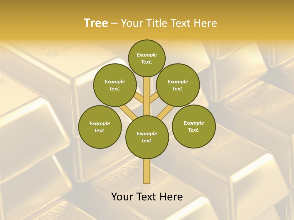 Fortune Financial Golden PowerPoint Template