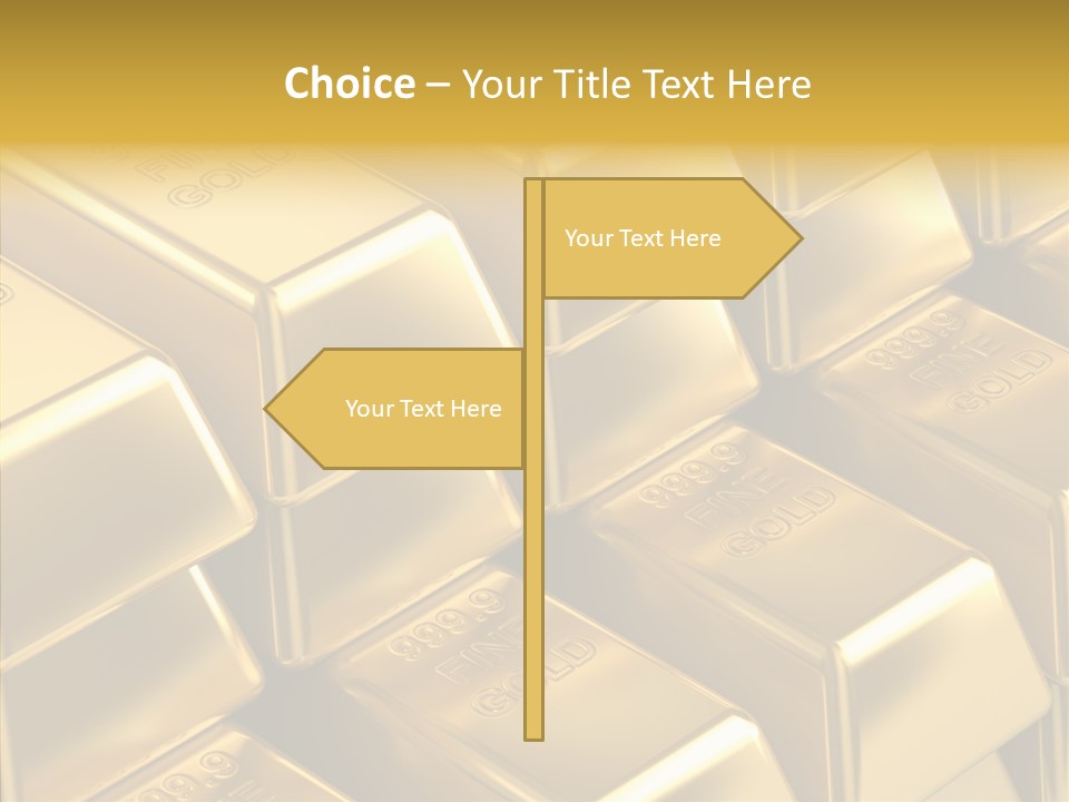 Fortune Financial Golden PowerPoint Template