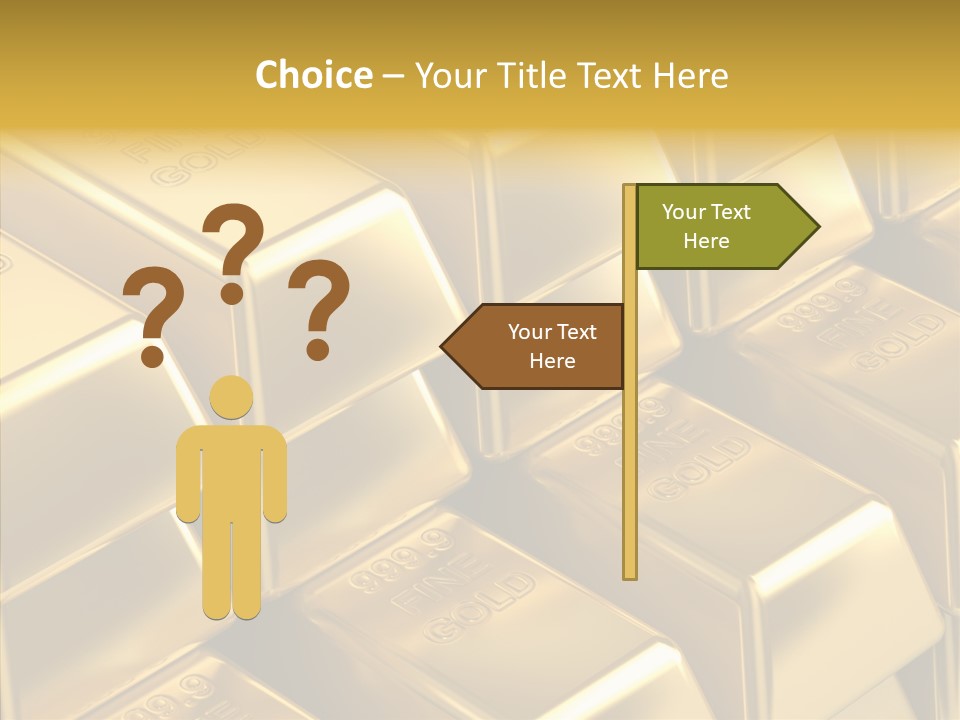 Fortune Financial Golden PowerPoint Template