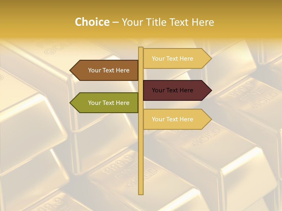 Fortune Financial Golden PowerPoint Template