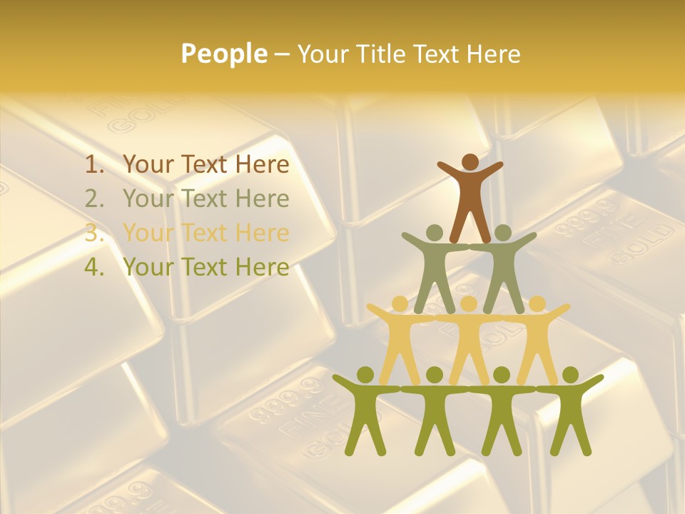 Fortune Financial Golden PowerPoint Template