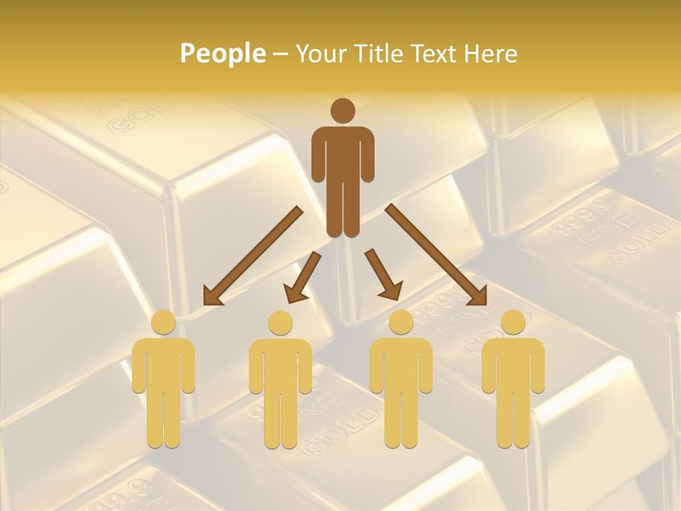 Fortune Financial Golden PowerPoint Template