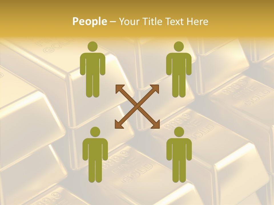 Fortune Financial Golden PowerPoint Template