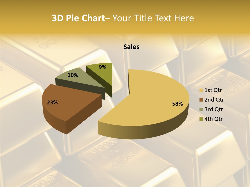 Fortune Financial Golden PowerPoint Template