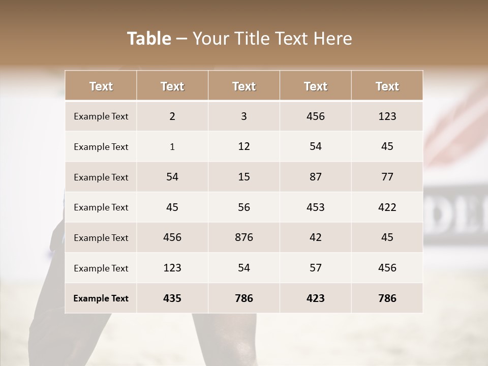 Outdoor Ptt Phuket PowerPoint Template