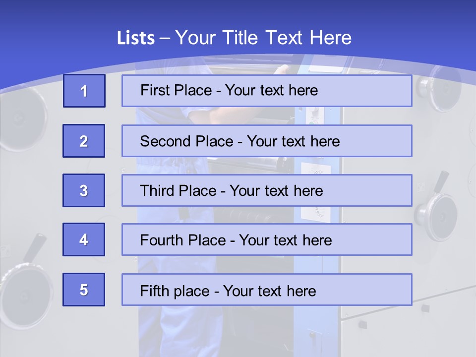 Cartridge Printout Press PowerPoint Template