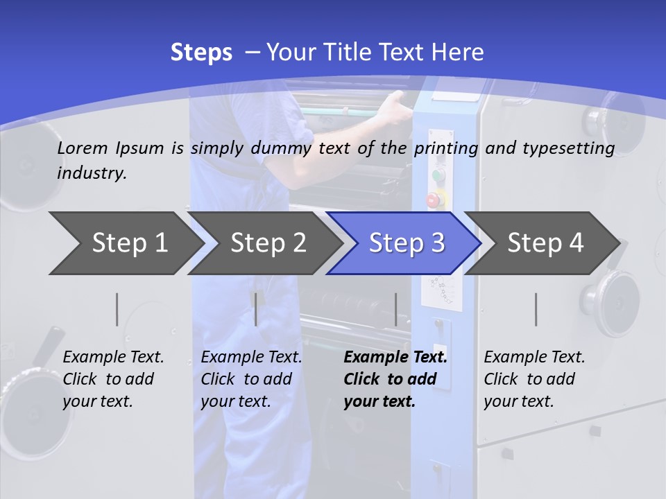 Cartridge Printout Press PowerPoint Template