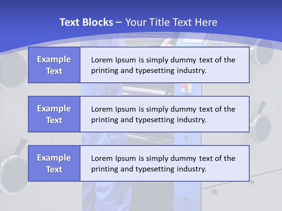 Cartridge Printout Press PowerPoint Template