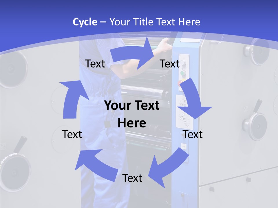 Cartridge Printout Press PowerPoint Template