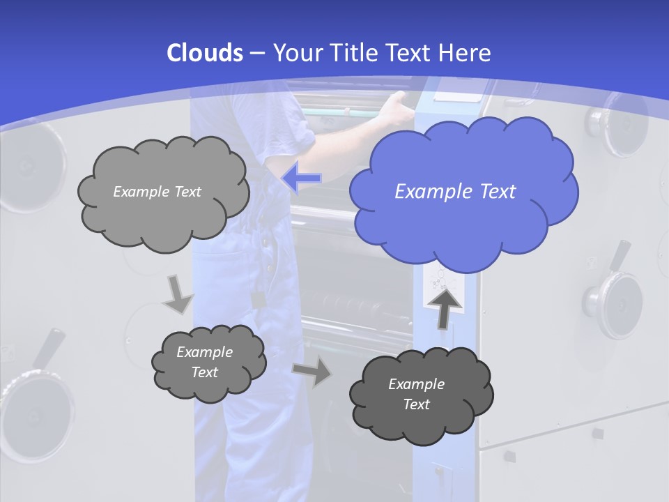 Cartridge Printout Press PowerPoint Template