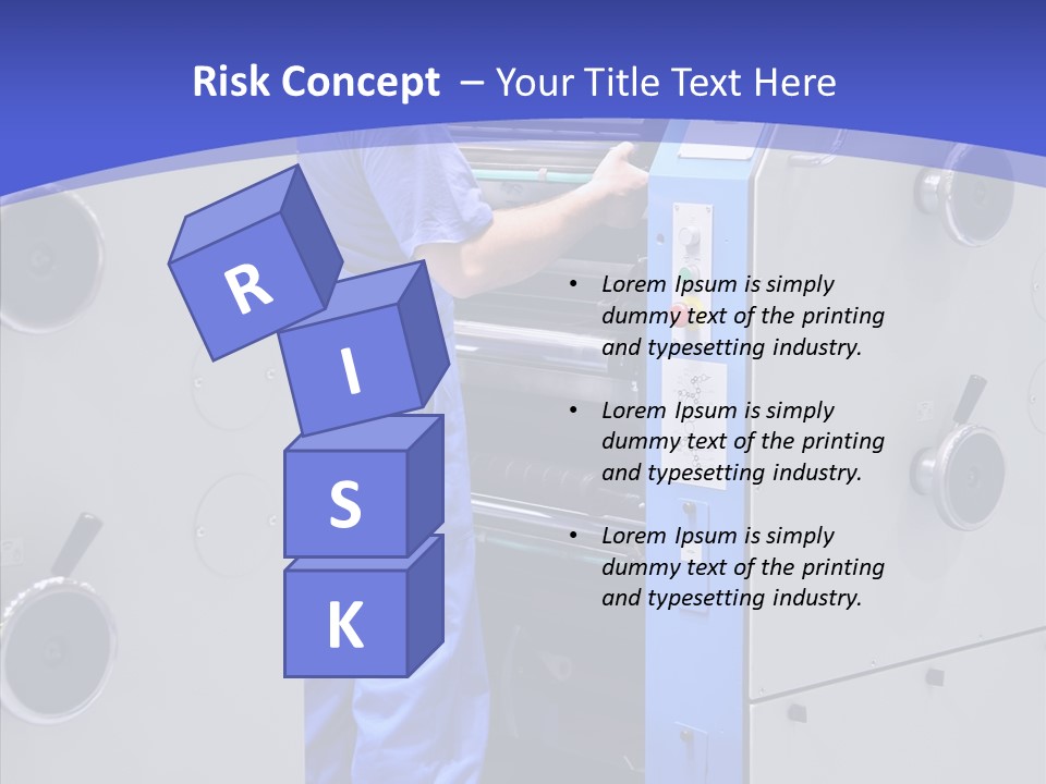 Cartridge Printout Press PowerPoint Template