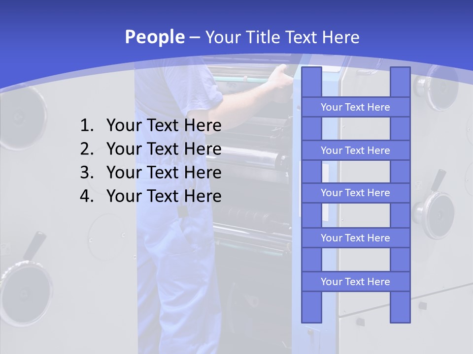 Cartridge Printout Press PowerPoint Template