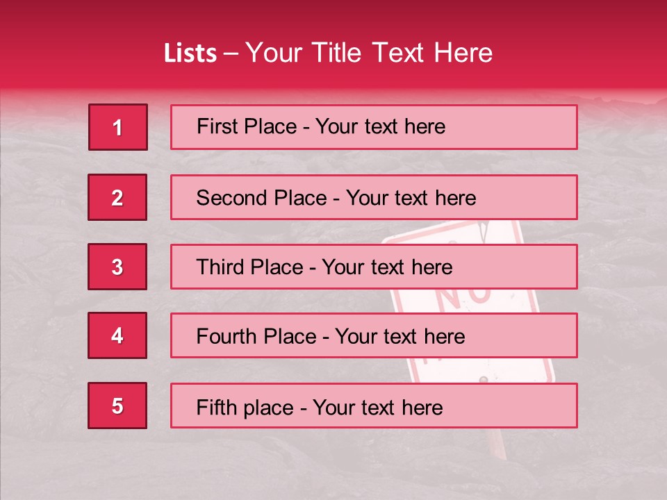 Road Pahoehoe Humorous PowerPoint Template