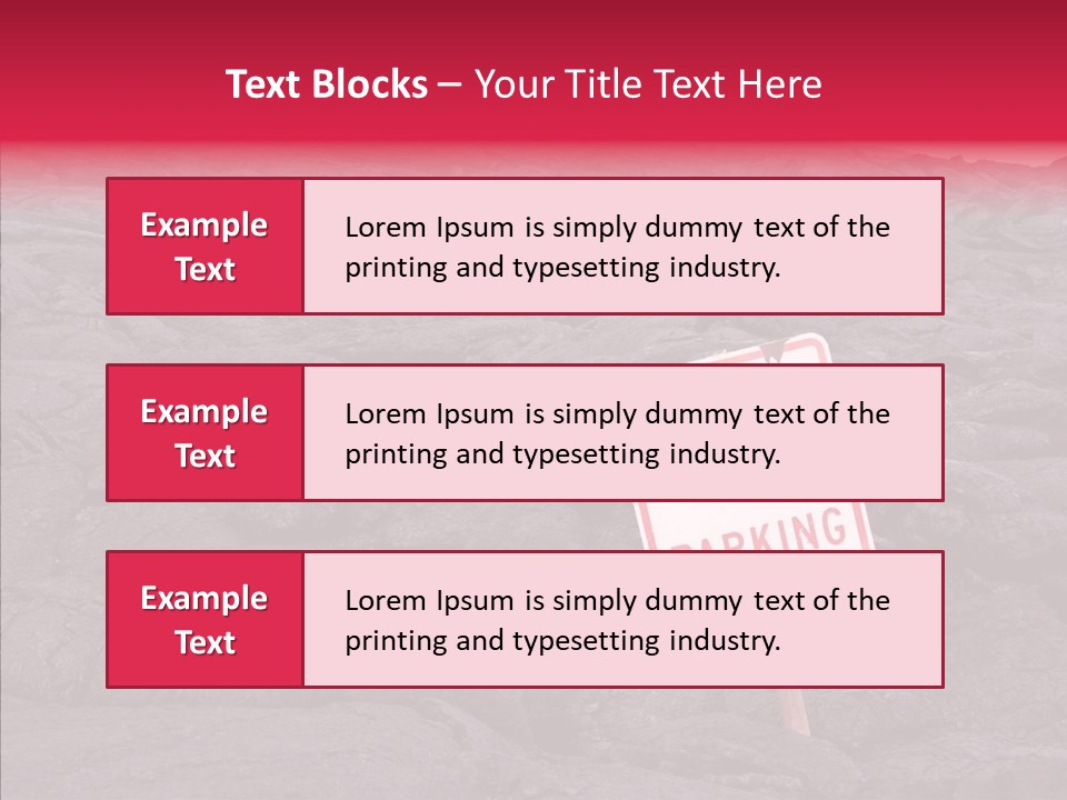 Road Pahoehoe Humorous PowerPoint Template