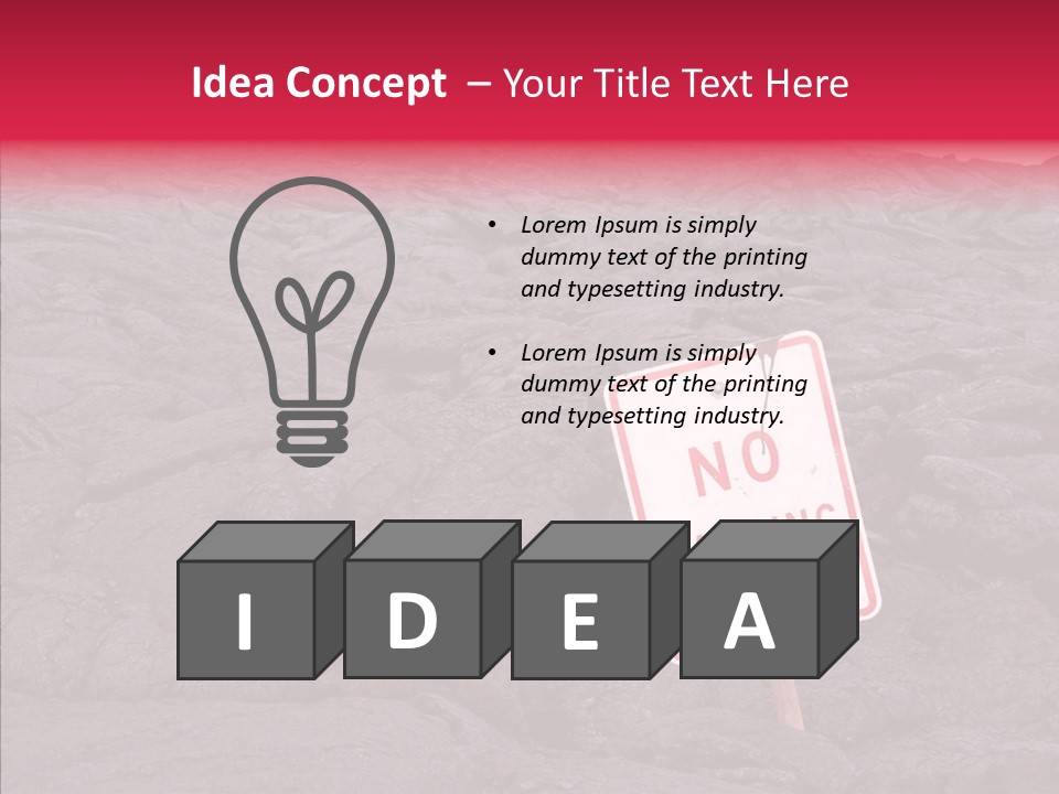 Road Pahoehoe Humorous PowerPoint Template