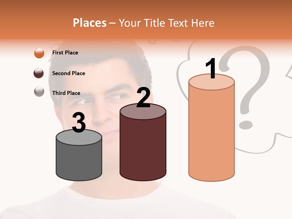 Handsome Shirt Holding PowerPoint Template