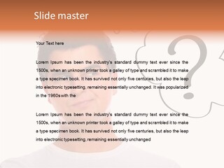 Handsome Shirt Holding PowerPoint Template