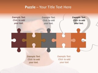 Handsome Shirt Holding PowerPoint Template