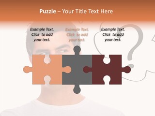 Handsome Shirt Holding PowerPoint Template