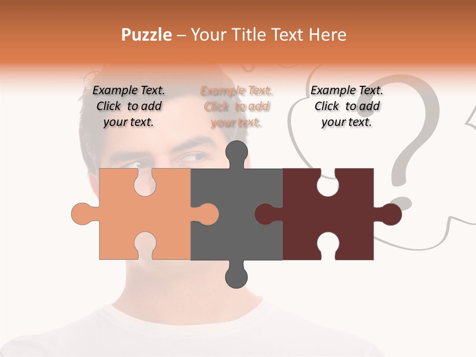 Handsome Shirt Holding PowerPoint Template
