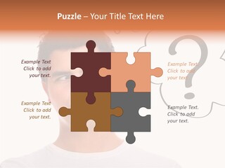 Handsome Shirt Holding PowerPoint Template