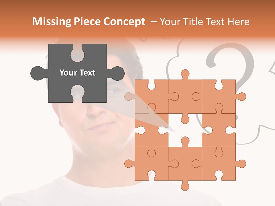 Handsome Shirt Holding PowerPoint Template