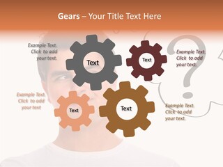 Handsome Shirt Holding PowerPoint Template
