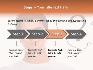 Handsome Shirt Holding PowerPoint Template