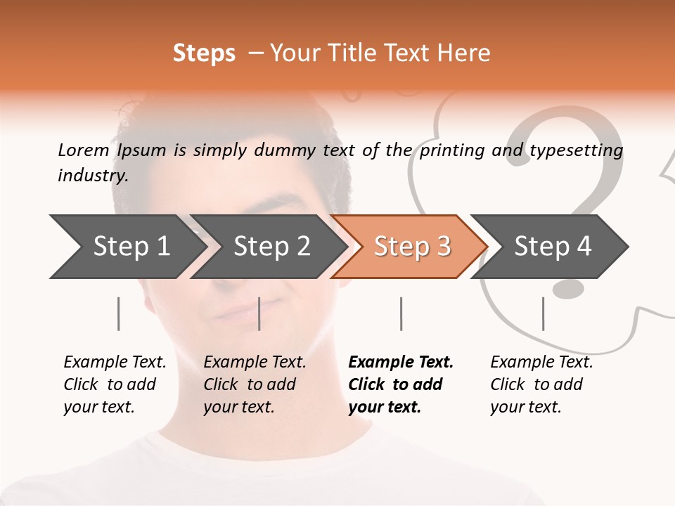 Handsome Shirt Holding PowerPoint Template