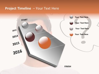 Handsome Shirt Holding PowerPoint Template