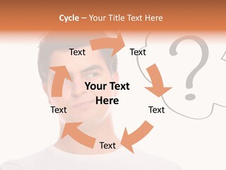 Handsome Shirt Holding PowerPoint Template