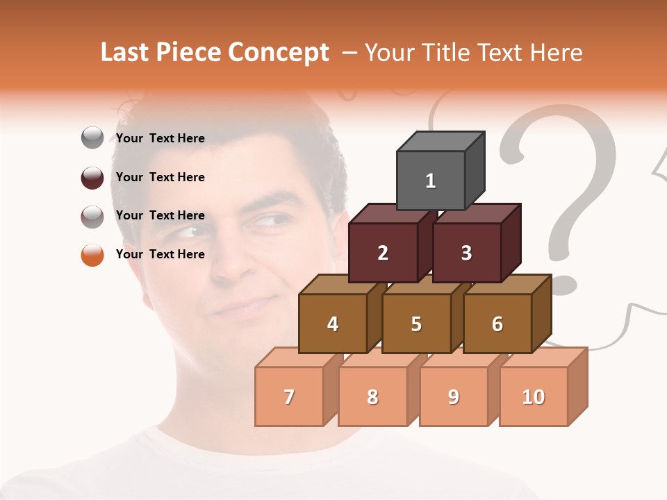 Handsome Shirt Holding PowerPoint Template
