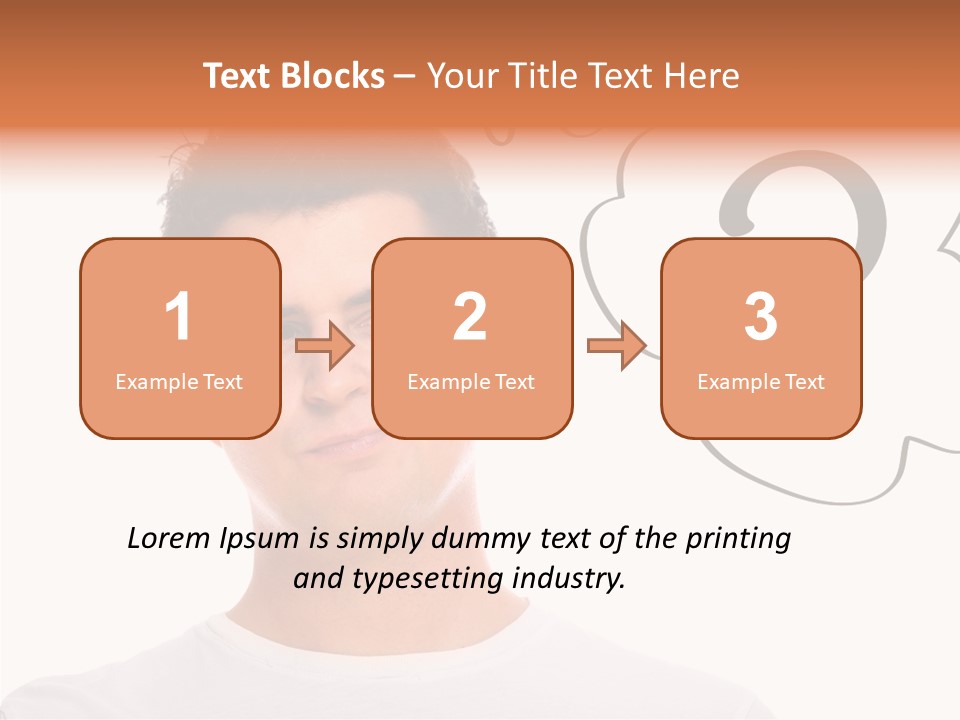 Handsome Shirt Holding PowerPoint Template