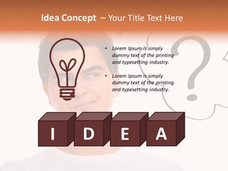 Handsome Shirt Holding PowerPoint Template