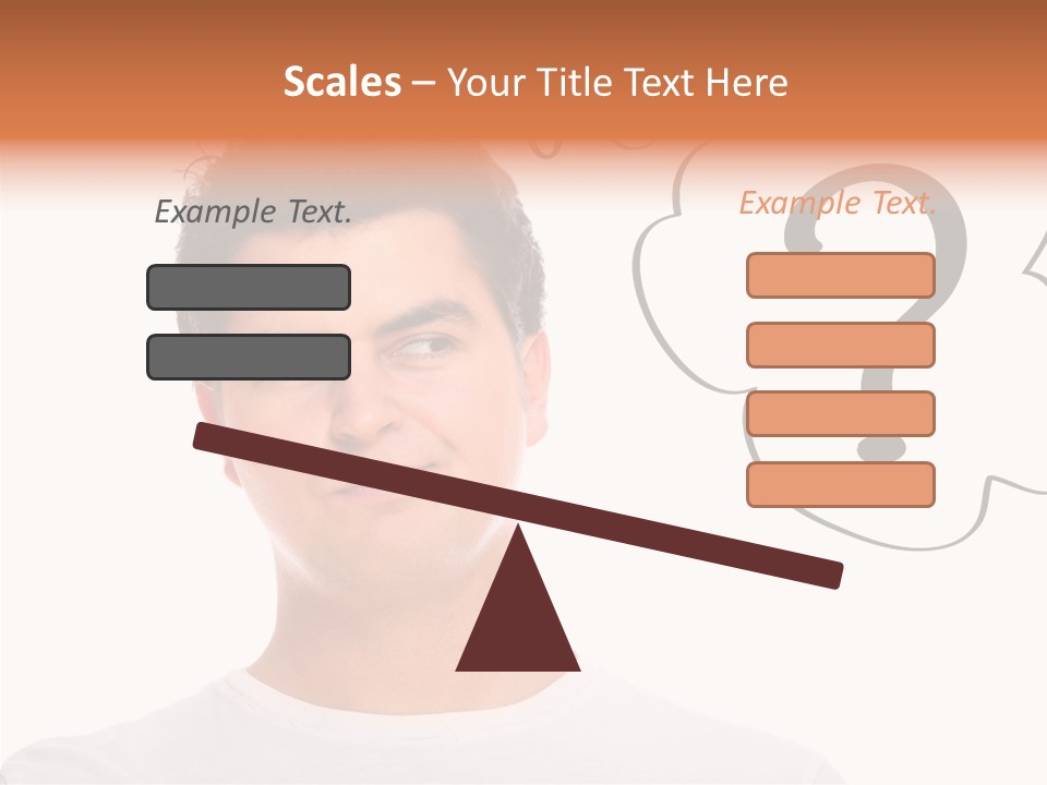 Handsome Shirt Holding PowerPoint Template